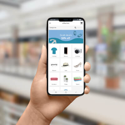 E-commerce mobile app showcase