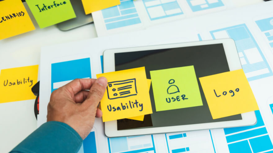 An UX designer is taking care of a website usability for an enhanced user experience